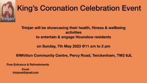 King’s Coronation Celebration Event on 7th May 2023